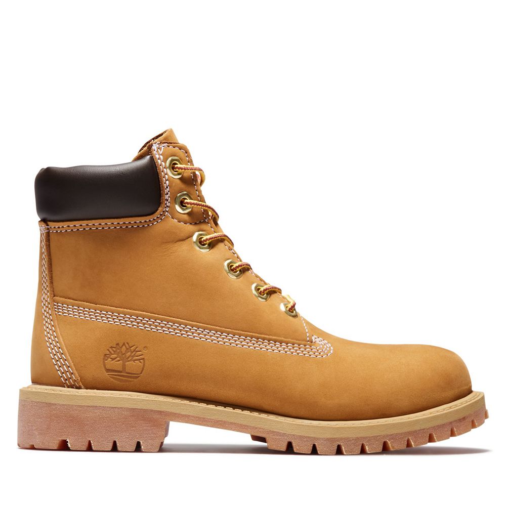 Botas 6-Inch Timberland Argentina Niños - 6-Inch Junior Premium Waterproof - Marrones - WDUVTA-891